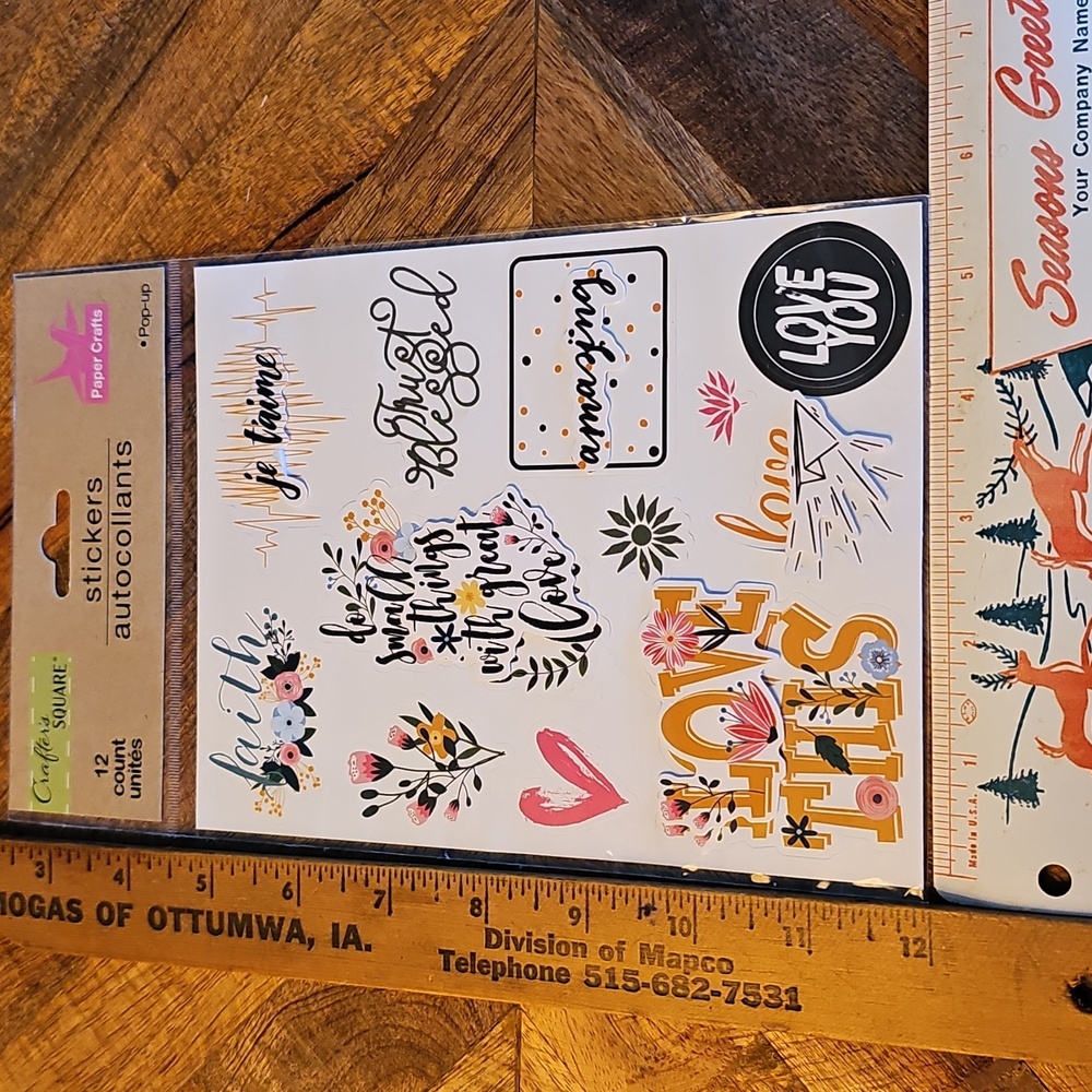 Valentine's Day Stickers Sticker Sheet Sealed Pop-up Dimensional Love
